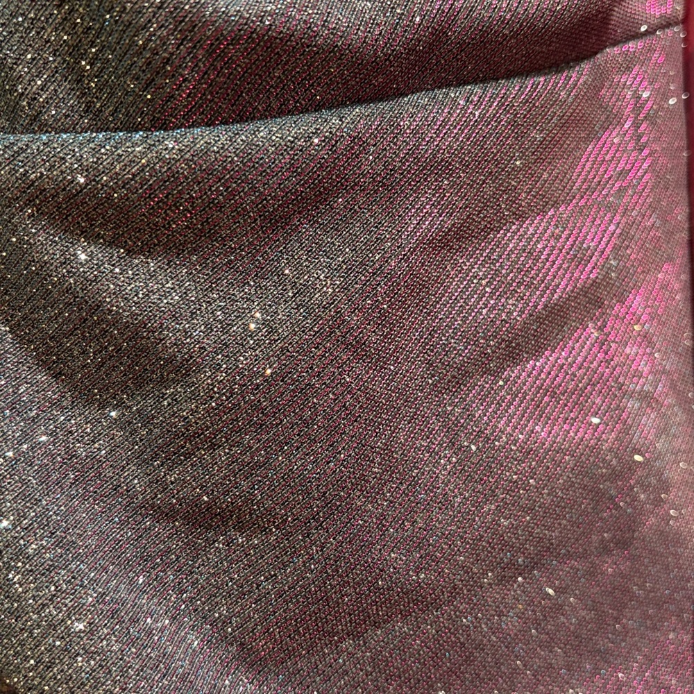 Iridescent Purple Mini Dress with Spaghetti Straps - Picture 5 of 5